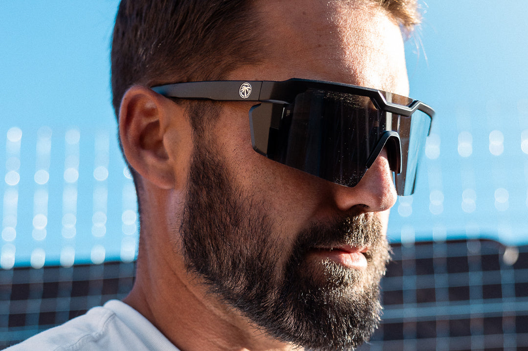 Future Tech Sunglasses: Black Z87+ | Heat Wave Visual