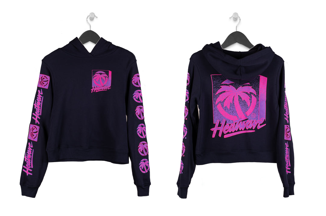 Heat Wave Visual TV Ladies Navy Sweatshirt. 