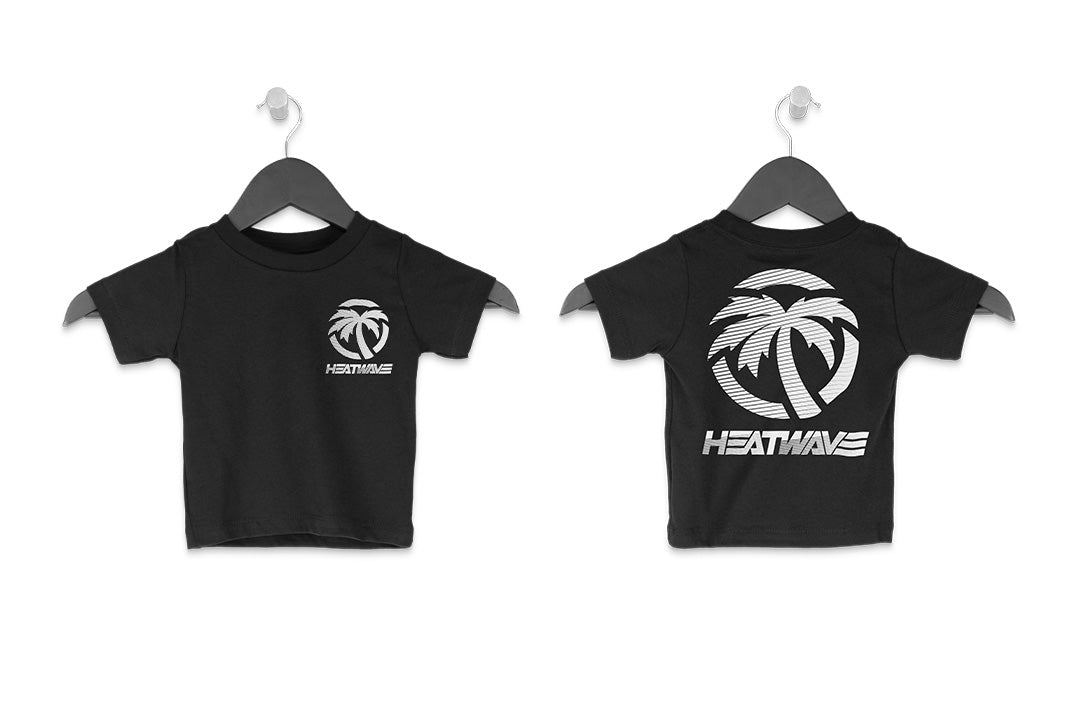 Heat Wave Visual Toddler Hydro T-shirt in black.