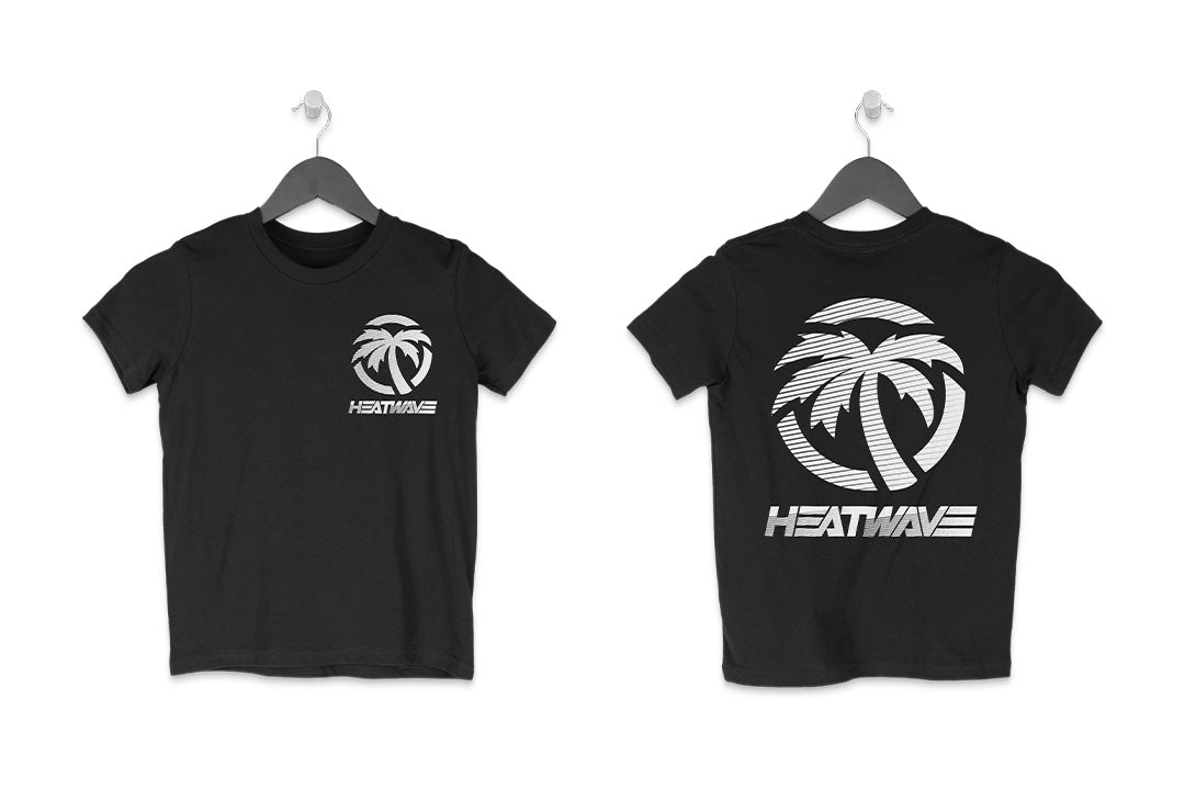 Heat Wave Visual Youth Hydro T-shirt in black.