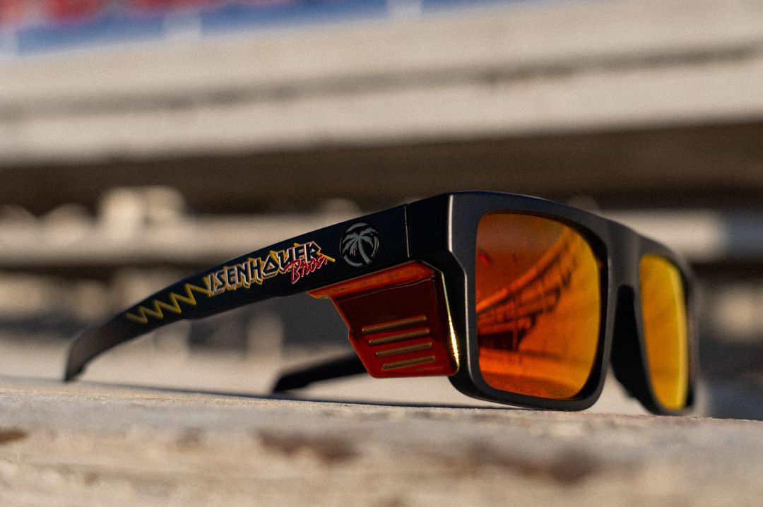 Lying on concrete is the Heat Wave Visual Isenhouer Racing Performance Rayth.