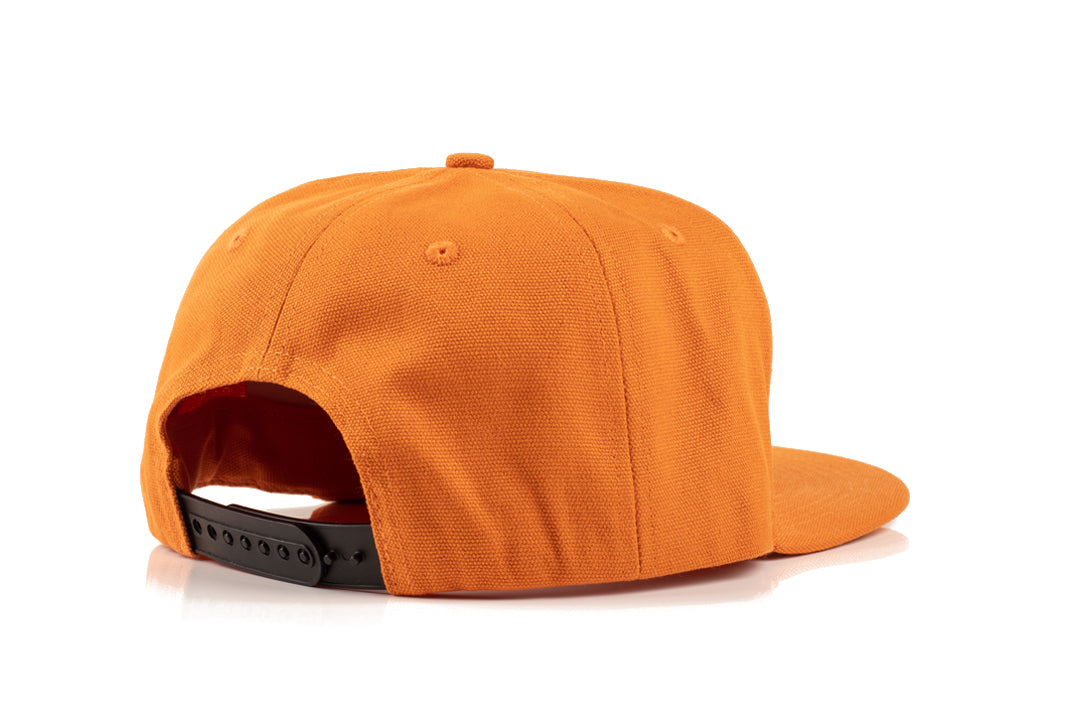 Back of Heat Wave Visual 4 speed orange hat.
