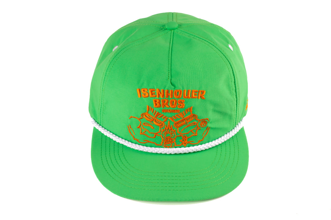 Top view of the Heat Wave Visual Isenhouer Bootleg Hat.