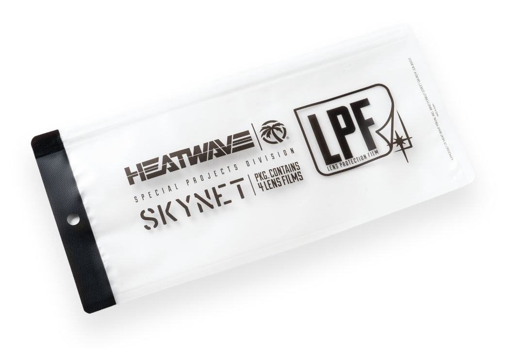 The Skynet Replacement LPF Lens Protection Film package on a white background.