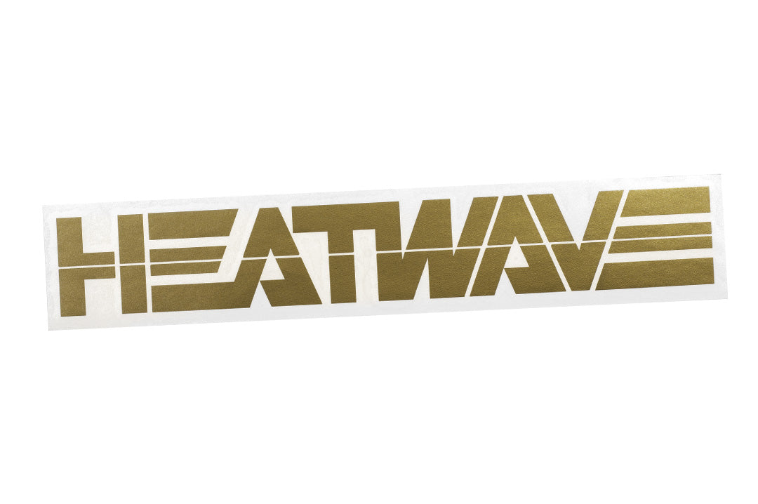 Heat Wave Visual Large Gold Billboard Decal.