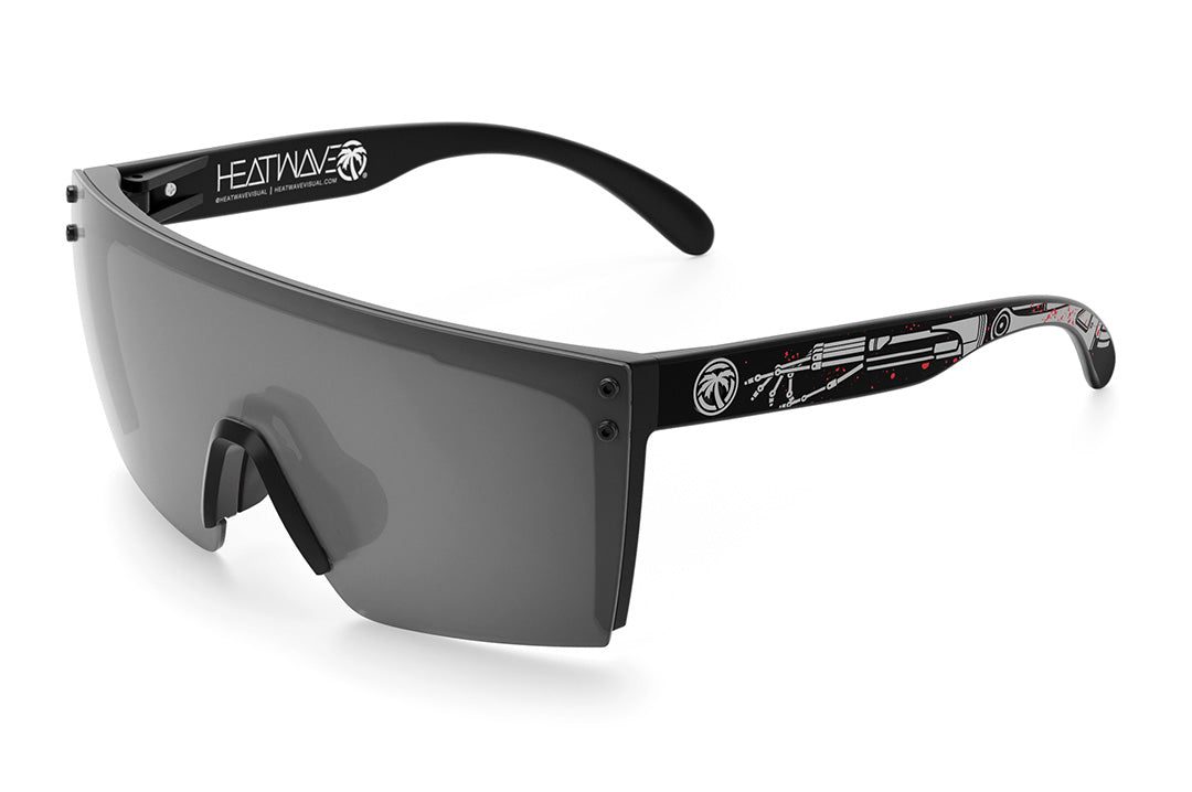 Lazer Face Sunglasses: Tech Noir Customs