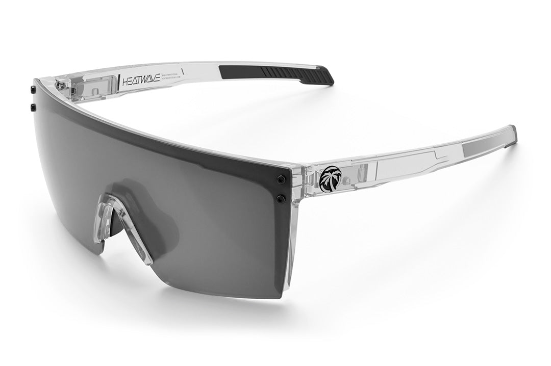 Heat Wave Visual Performance Lazer Face Sunglasses with black frame and photochromic lens.