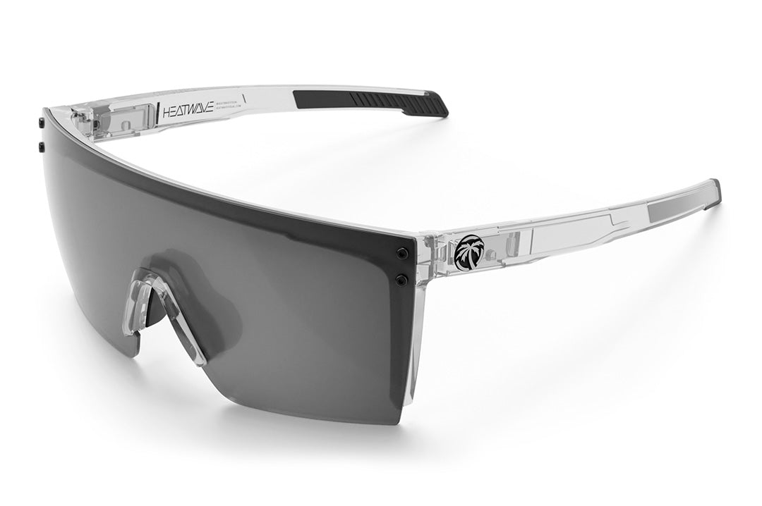 Heat Wave Visual Performance XL Lazer Face Sunglasses with clear frame and photochromic lens.