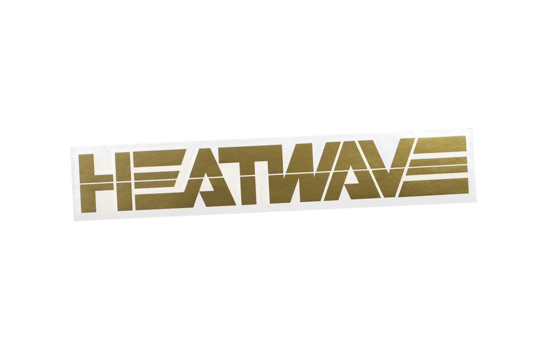 Heat Wave Visual Medium Gold Billboard Decal.