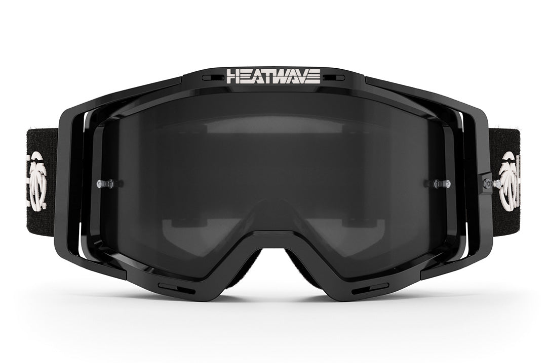 Front angle of the MXG-250 Moto Goggle - Delta BLACK on a white background