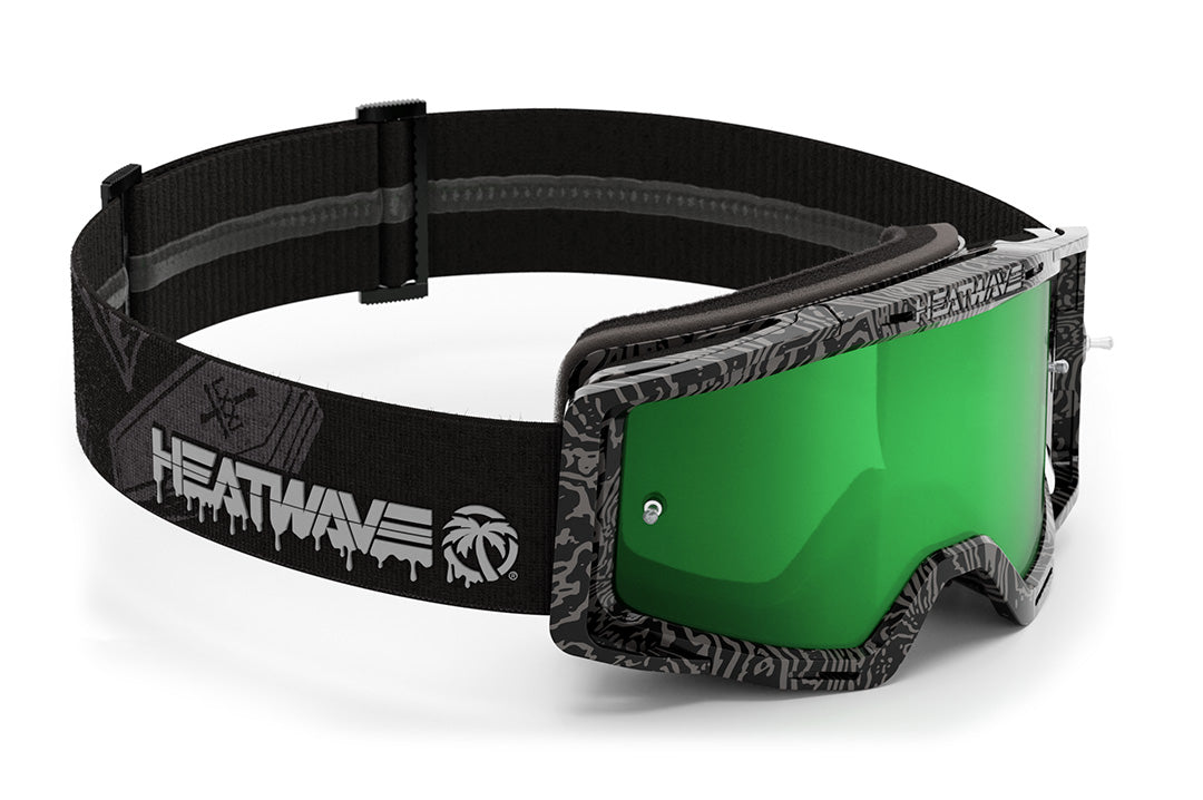 Heat Wave Visual MXG 250 Motosport Goggle in the Patrick Evans color way with a piff lens.