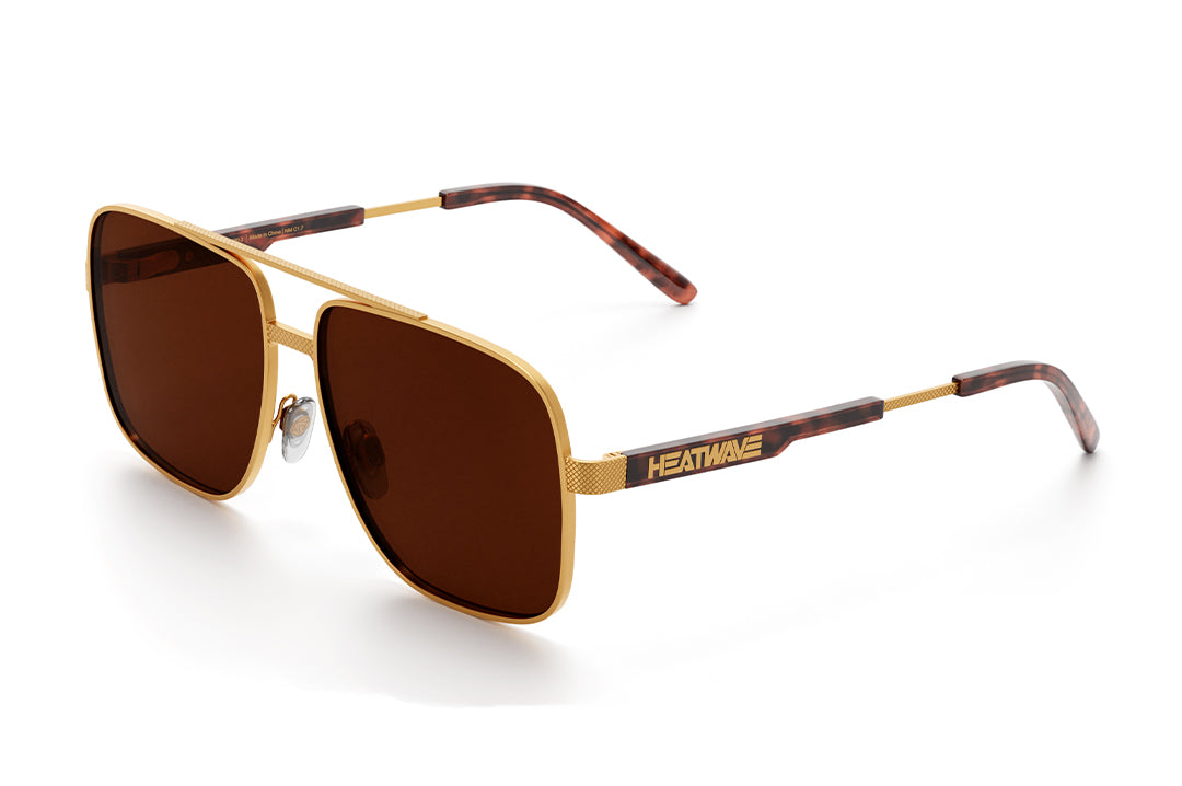 ネーヴェクレマ Nimitz Sunglasses: Tortoise Brown Lens | Heat Wave Visual