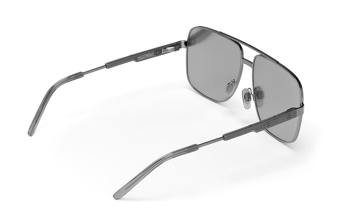 Nimitz Sunglasses: Gun Metal Frame SILVER Lens| Heat Wave Visual
