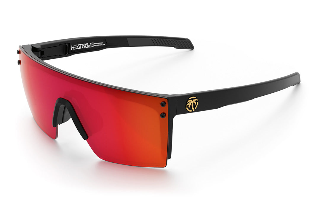 Heat Wave Visual Performance Lazer SLIM Sunglasses with black frame and firestorm lens.