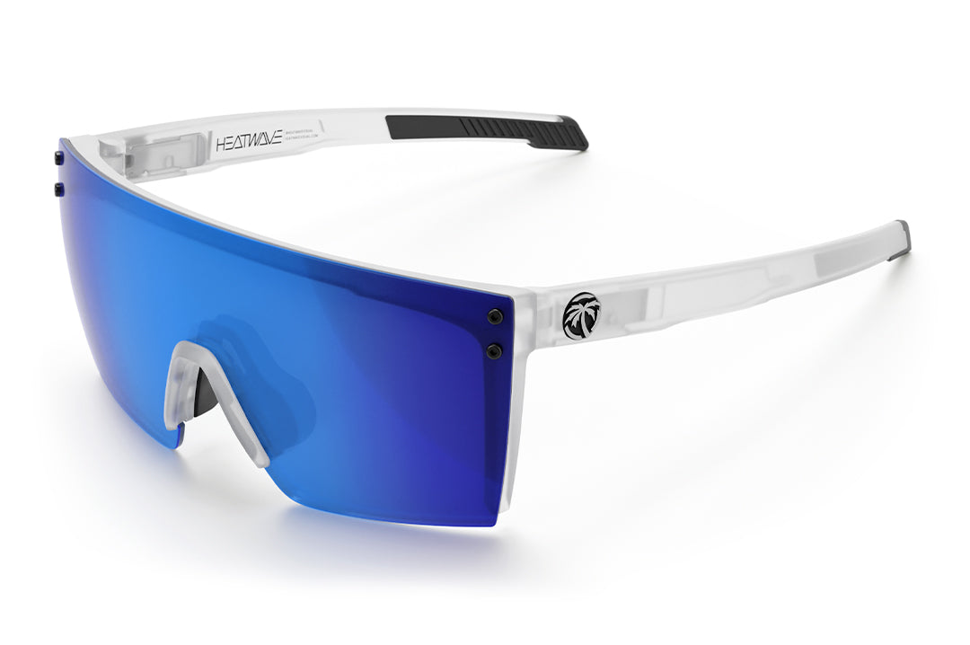 The Performance Lazer Face Sunglasses: Vapor Frost Frame Coastal Lens Z87+ on a white background.