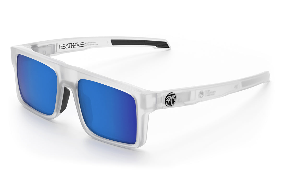 The Performance Rayth Sunglasses: Vapor Frost Frame Coastal Lens Z87+ on a white background. 