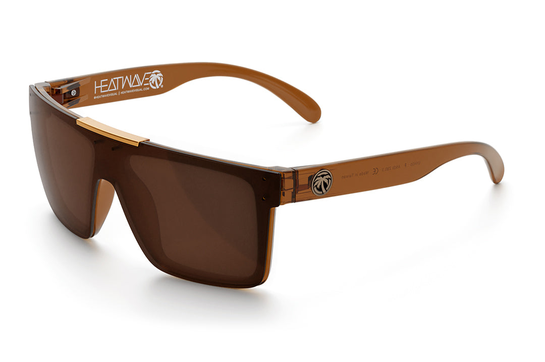 Quatro Sunglasses: Saddle | Heat Wave Visual