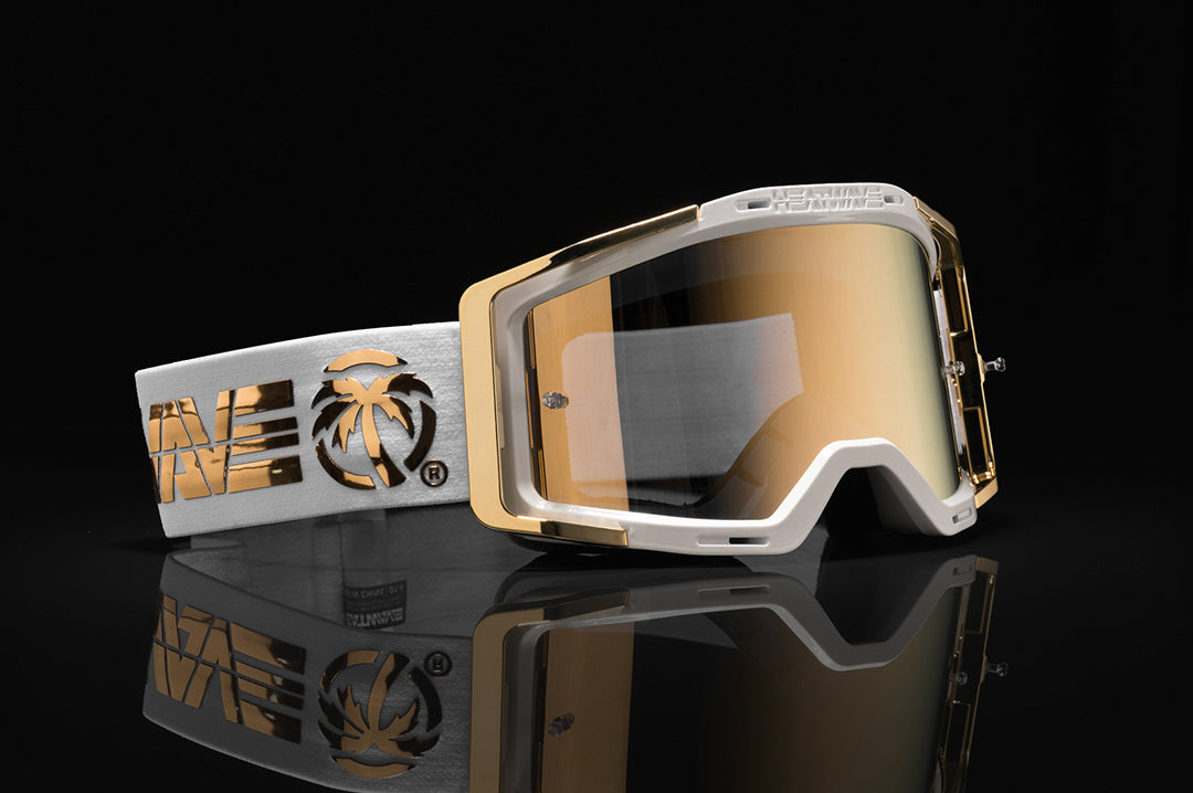 Sutdio shot of the MXG-250 Moto Goggle - Colby Raha 2.0 on a black background