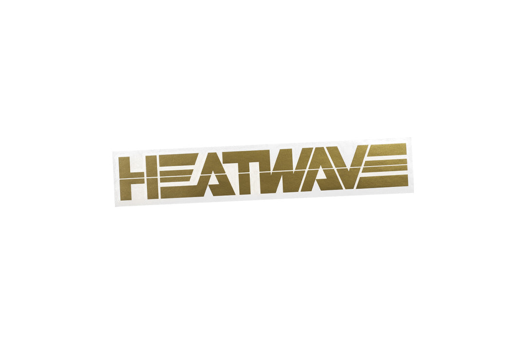 Heat Wave Visual Small Gold Billboard Decal.