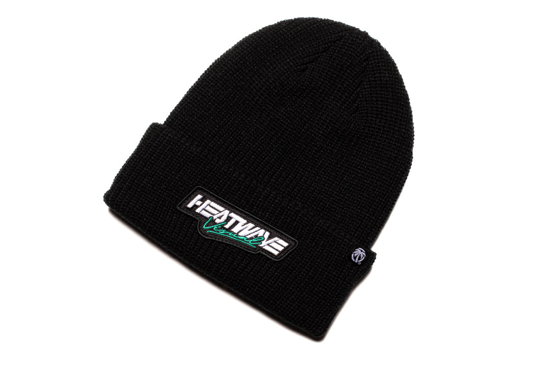 Script Beanie Black | Heat Wave Visual