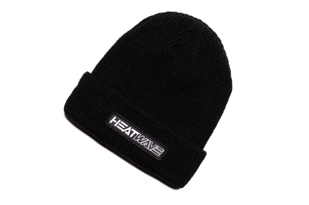 Heat Wave Visual Split Billboard Black Beanie.