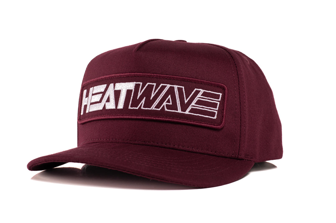 Heat Wave Visual Split Billboard Maroon Hat.