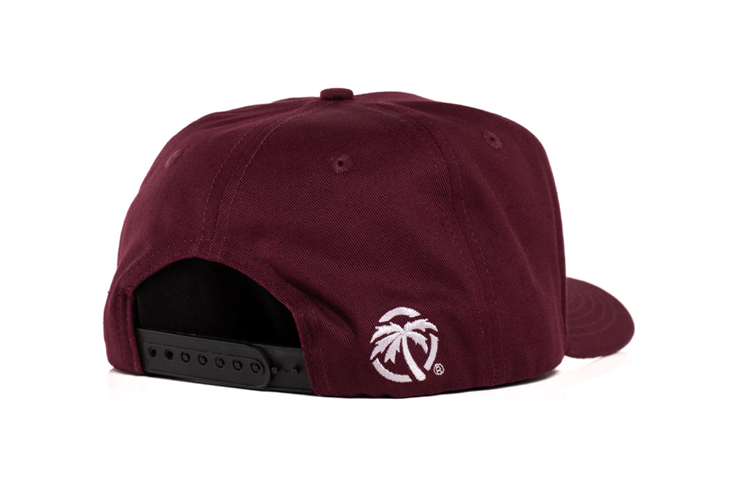 Back view of the Heat Wave Visual Split Billboard Maroon Hat.