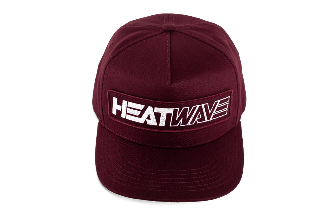 Top of the Heat Wave Visual Split Billboard Maroon Hat.