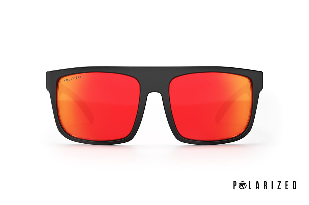 Heat Wave Visual Regulator sunblast red orange polarized lenses.