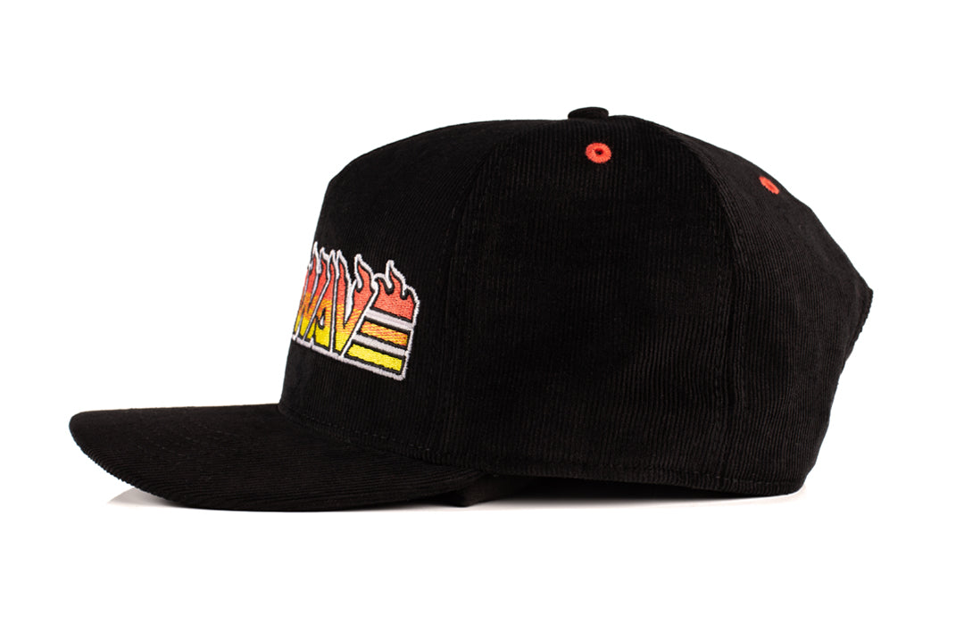 Side of the Heat Wave Visual Tallboy Flame Hat.