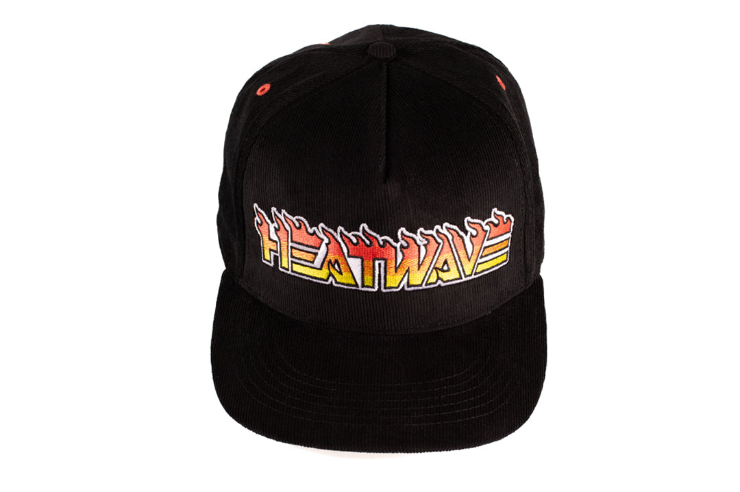 Front of the Heat Wave Visual Tallboy Flame Hat.