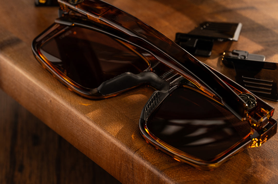 Performance Rayth Z87+ Tortoise Safety Glasses | Heat Wave Visual