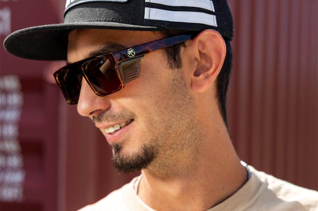 Performance Rayth Z87+ Tortoise Safety Glasses | Heat Wave Visual