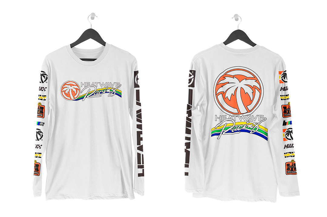 Heat Wave Trading Paint UPF 50 LONG SLEEVE T-Shirt White