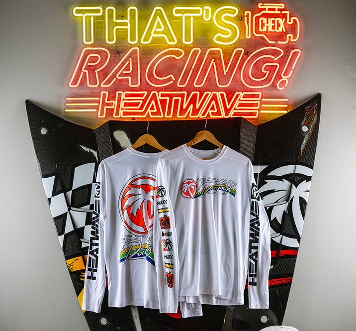 Heat Wave Trading Paint UPF 50 LONG SLEEVE T-Shirt White
