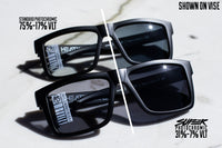 XL VISE Z87 Sunglasses Black Frame: SUPER Photochromic Lens