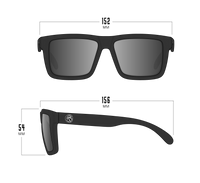 XL VISE Z87 Sunglasses Black Frame: Arctic Chrome Lens