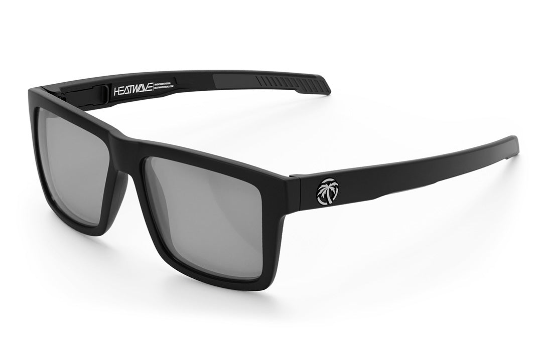 Heat Wave Visual Performance Vise Sunglasses with black frame and photochromic lenses.