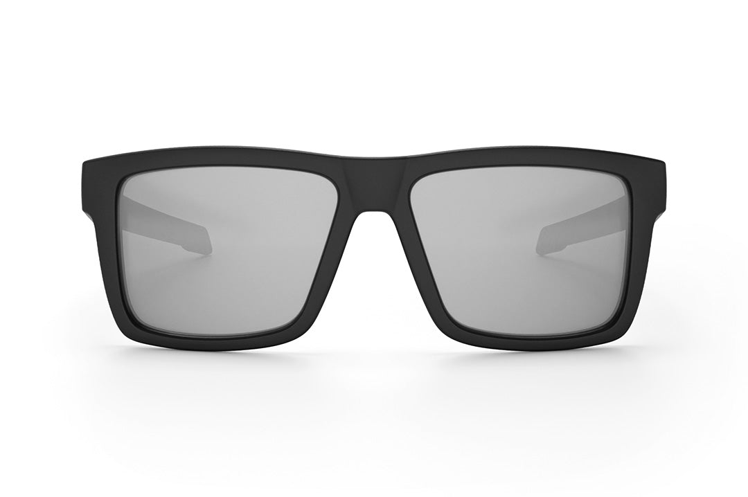 Front view of the Heat Wave Visual Performance Vise Sunglasses with black frame and photochromic lenses.