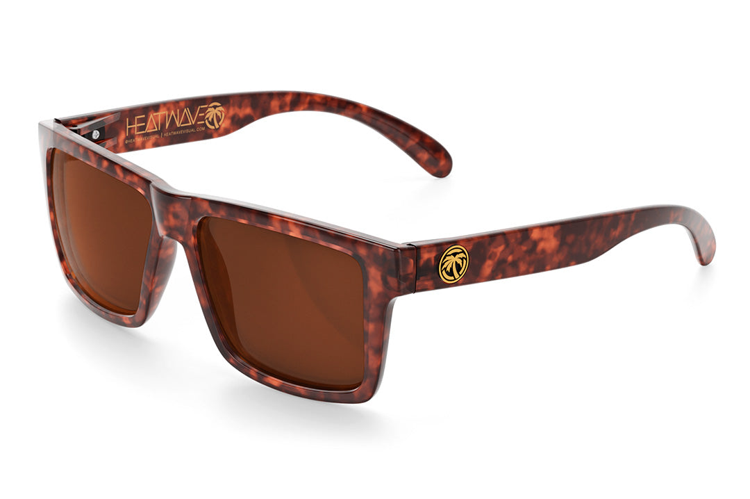 Heat Wave Visual Z87 Vise Sunglasses with tortoise frame and brown lenses.