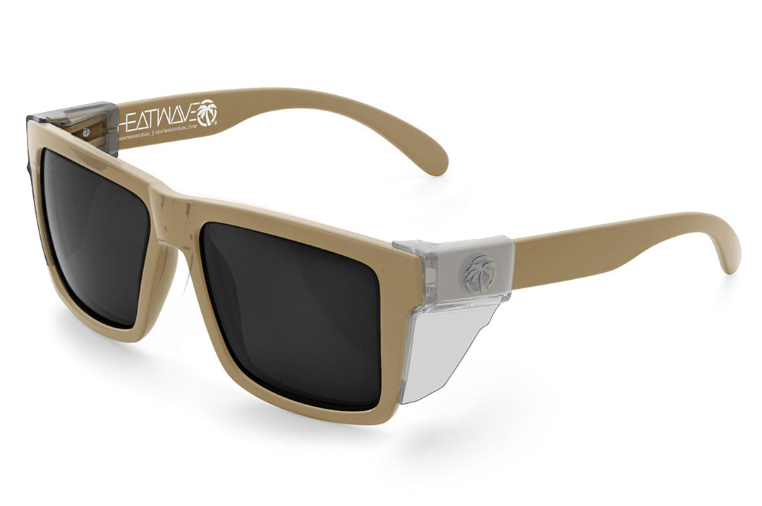 XL VISE Sunglasses Desert Tan : Black Lens | Heat Wave Visual