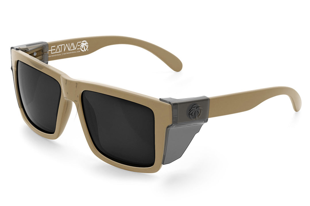 XL VISE Sunglasses Desert Tan : Black Lens | Heat Wave Visual