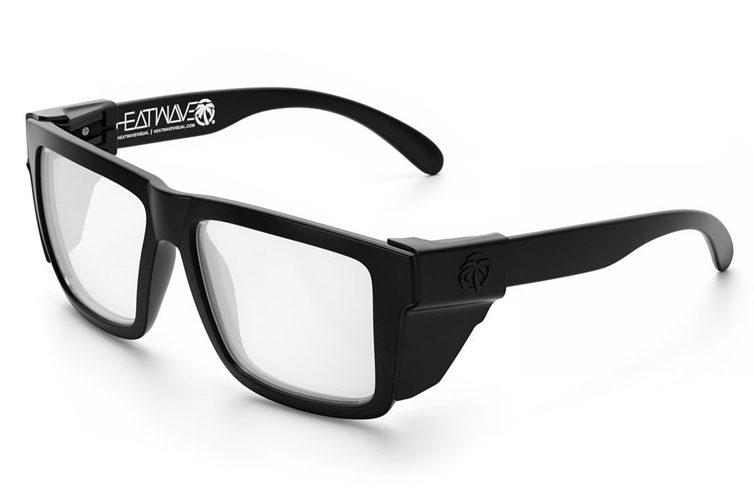 XL VISE Z87 Sunglasses Black Frame: Clear Lens