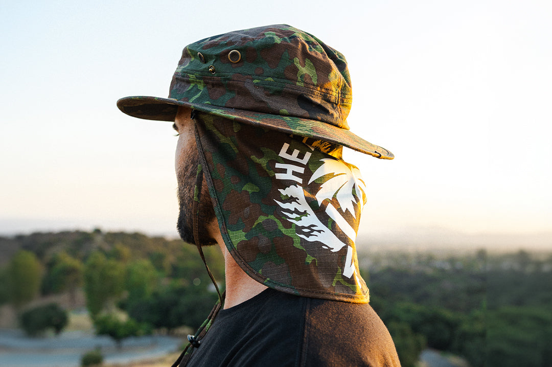 Back of the Heat Wave Visual  Flek Camo Boonie.