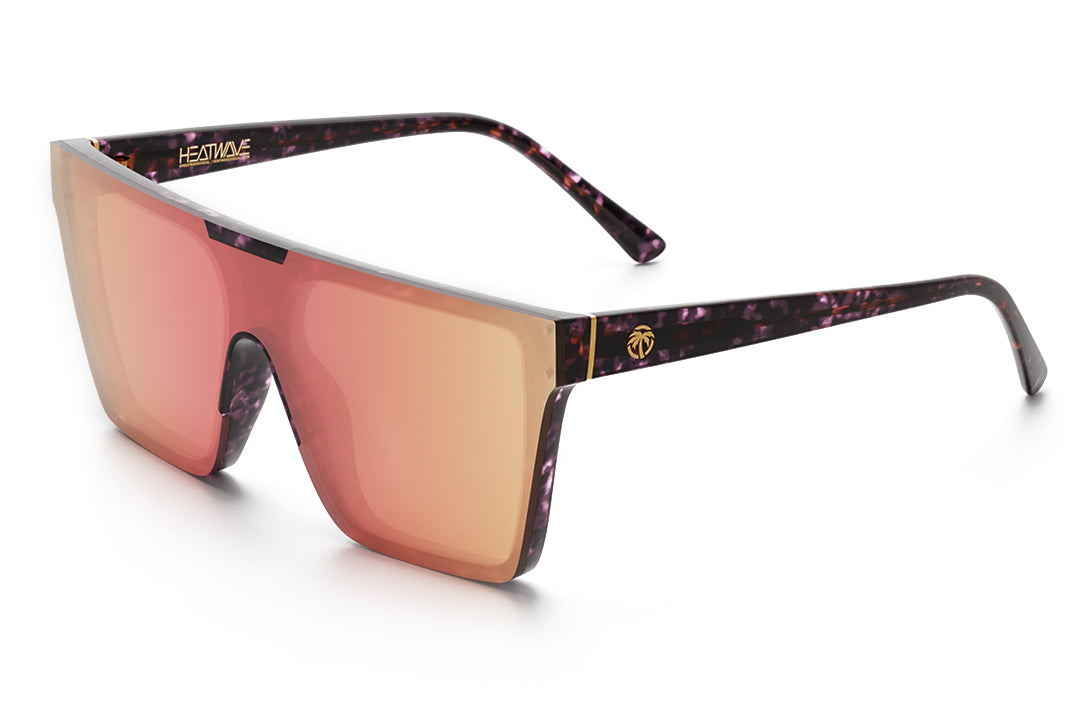 Heat Wave Visual Women's Clarity Sunglasses with velvet tortoise frame and rose gold lens.