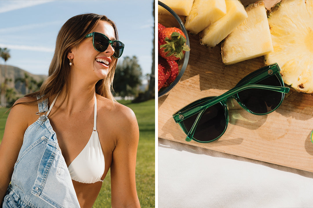 Carat Sunglasses: Cycad Green | Heat Wave Visual