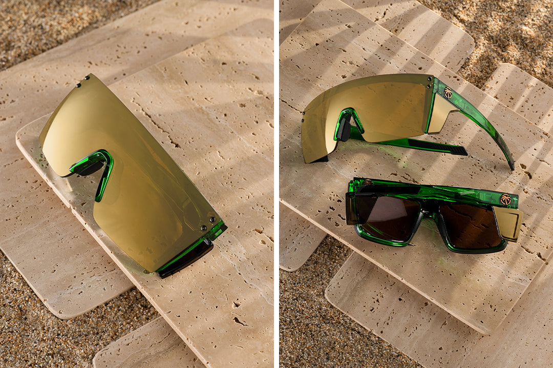 Performance Lazer Face Sunglasses Z87+ Cycad Green | Heat Wave Visual