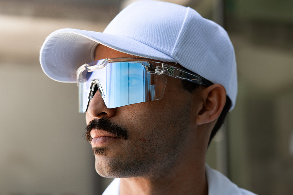 Future Tech Sunglasses: Vapor Clear Frame ARCTIC Photochromic Lens Z87+
