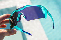 Future Tech Sunglasses: Aqua Frost Z87+