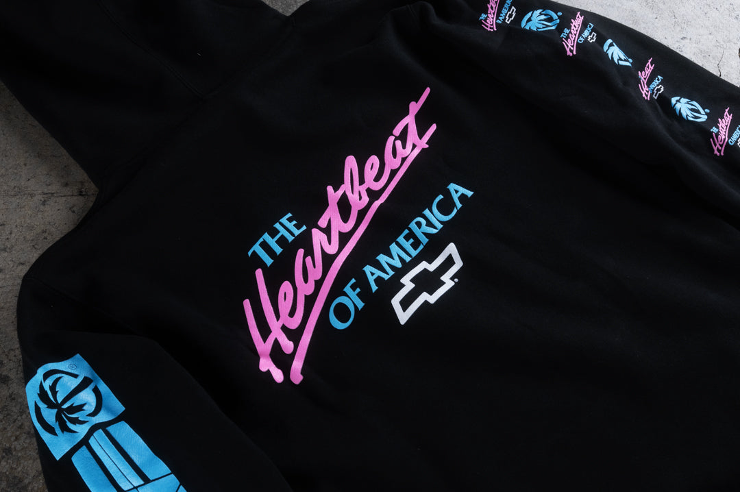 Heat Wave X Chevrolet Heartbeat of America Sweatshirt - Pink and Blue